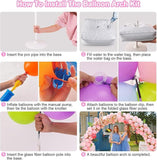 7.4FT Balloon Arch Stand Kit with Base for Wedding Baby Shower Birthday Party Decor