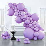 127-Piece Pastel Purple Balloon Arch Kit in Various Sizes for Birthday Baby Shower Party