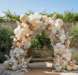 Sand White Gold Balloon Arch Kit 140 Pcs Boho Balloons for Wedding & Party Decor