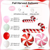 Pastel Christmas Balloon Garland Kit: Red, Pink, Green & Candy Canes