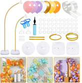 Gold Balloon Arch Kit 8.2FT and 5FT Half Arch Stand for Wedding Birthday Party