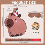 Christmas Capybara Piñata with Stick Blindfold and Confetti for Kids Party Fun