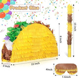 Taco Piñata with Stick, Blindfold for Mexican Birthday and Cinco de Mayo Fun