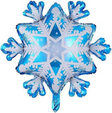 118-Piece Snowflake Balloon Arch Kit Silver Blue White Winter Party Decor