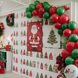 50PCS Christmas Balloons Set with Merry Christmas Print for Holiday Party Decor