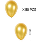 50PCS Dark Green Metallic Balloons Set for Forest and Party Decorations