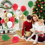 50PCS Red Green Gold Christmas Balloons Set for Grinch Birthday and Party Decorations