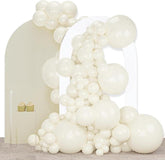 Beige Balloon Arch Kit, Cream White Party Garland, 140 Piece Set