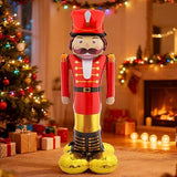 65-Inch Life-Sized Nutcracker Foil Balloon for Christmas Party and Holiday Decorations