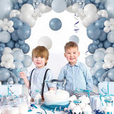 Dusty Blue Balloon Arch Kit: Pastel Party Decorations