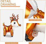 6pcs Reindeer 3D Balloons for Christmas Party and Birthday Decorations