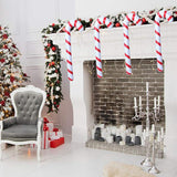 17 PCS Christmas Candy Cane Foil Balloons Set Swirl Lollipop Party Decorations