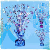 Winter Wonderland Table Centerpieces 3pcs Snowflake Glitter Foil Decorations for Party