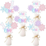 Winter Onederland 1st Birthday Centerpiece Sticks 24pcs Snowflake Table Decorations Girl