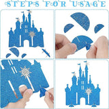 Frozen Castle Table Centerpiece Glitter Winter Snowflake Decorations for Girls Birthday Party