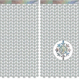 Silver Snowflake Fringe Backdrop 2 Pack Winter Party Streamers 3.2x6.5ft