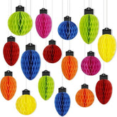16PCS Christmas Honeycomb Hanging Paper Balls Tree Table Party Decor