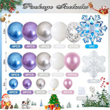 Winter Wonderland Balloon Arch Kit Pink Purple Blue Silver Party Decor
