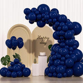 145-Piece Navy Blue Balloon Arch Kit in Various Sizes for Parties & Events