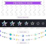 Iridescent Galaxy Streamer Set for Wedding Disco and Birthday Party Decorations