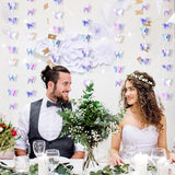 3D Butterfly Hanging Garland Set for Wedding Birthday Baby Shower and Party Decorations