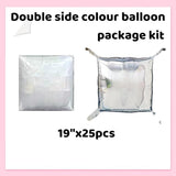 White & Silver Foil Balloon Wall Kit, Party Photo Booth Backdrop