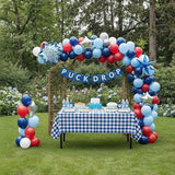 Hockey Birthday Balloon Arch Kit: Red, White, Blue, Star Balloons