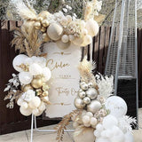 Champagne Gold White Balloons 60 Pack Metallic Pearl Party Decorations