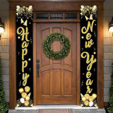 Extra Large Happy New Year Door Banner 72x12 Inch Scripted Party Decor 2026