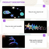 Iridescent Galaxy Streamer Set for Wedding Disco and Birthday Party Decorations