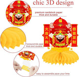 2026 Chinese New Year Honeycomb Centerpieces 12pcs Lunar Festival Party Table Decor