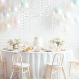 Iridescent Party Decorations 52 Ft Paper Heart Garland Streamers Banner
