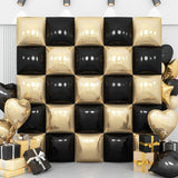Black Gold Foil Balloon Wall 25pcs Double Sided Backdrop Arch Kit Party Decor