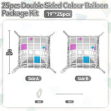 Disco Double Sided Square Foil Balloons 19 Inch Pink Wall Arch Party Decorations