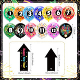 New Year Balloon Drop Clock Countdown Set with Confetti for Party Decor