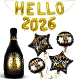 Hello 2026 Balloons Gold Set Giant 40 Inch Happy New Year Numbers Party Decorations