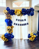 Navy Blue Gold Balloon Garland Kit 200pcs Stars and Confetti Balloons for Party Decorations