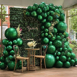Dark Green Balloon Garland Double Stuffed Emerald Balloons for Birthday Wedding Party Decorations