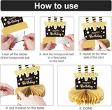 30th Birthday Table Centerpieces 9 Pieces Honeycomb Party Decorations for Adults