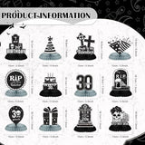 RIP to My 20s Birthday Black White Honeycomb Centerpieces Table Decorations