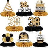 Happy 38th Birthday Honeycomb Table Centerpieces Party Decorations