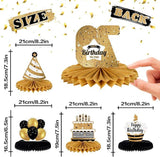 Happy 76th Birthday Honeycomb Table Centerpieces Party Decorations