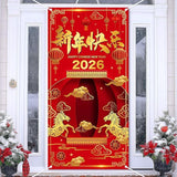 Chinese New Year 2025 Banner Year of the Snake Door Decoration