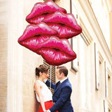 4 Pcs Lip Kiss Foil Balloons Valentines Day Girls Night Party Decor