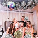 16 Pcs Disco Ball Balloons Colorful Birthday Party Decorations 50s 90s