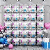 Disco Double Sided Square Foil Balloons 19 Inch Pink Wall Arch Party Decorations