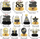 85th Birthday Table Centerpieces 9 Pieces Honeycomb Party Decorations for Adults