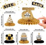 Happy 75th Birthday Honeycomb Table Centerpieces Set Party Decorations