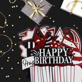 Happy 19th Birthday Decorations Red Glitter Honeycomb Table Centerpieces