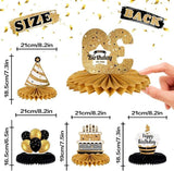 Happy 39th Birthday Honeycomb Table Centerpieces Party Decorations Gift Sign